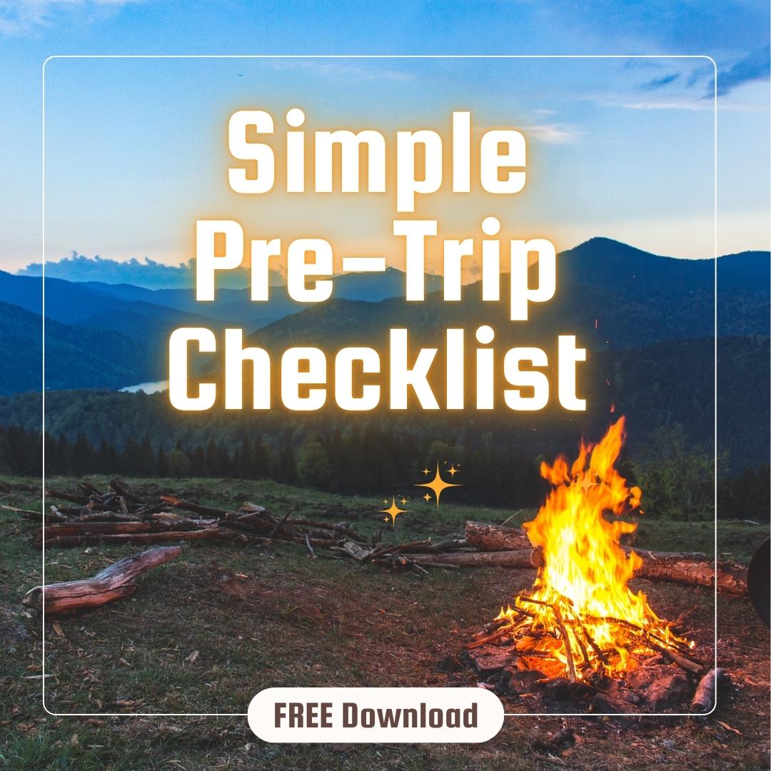 Simple Pre-Trip Checklist